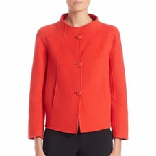 Armani Collezioni Wool cashmere red caba