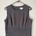 Calvin Klein sz 8 black work career sheath midi dress