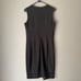Calvin Klein sz 8 black work career sheath midi dress