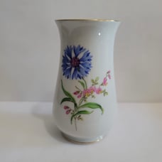 Antique Vintage Meissen German Porcelain Vase with flowers 4