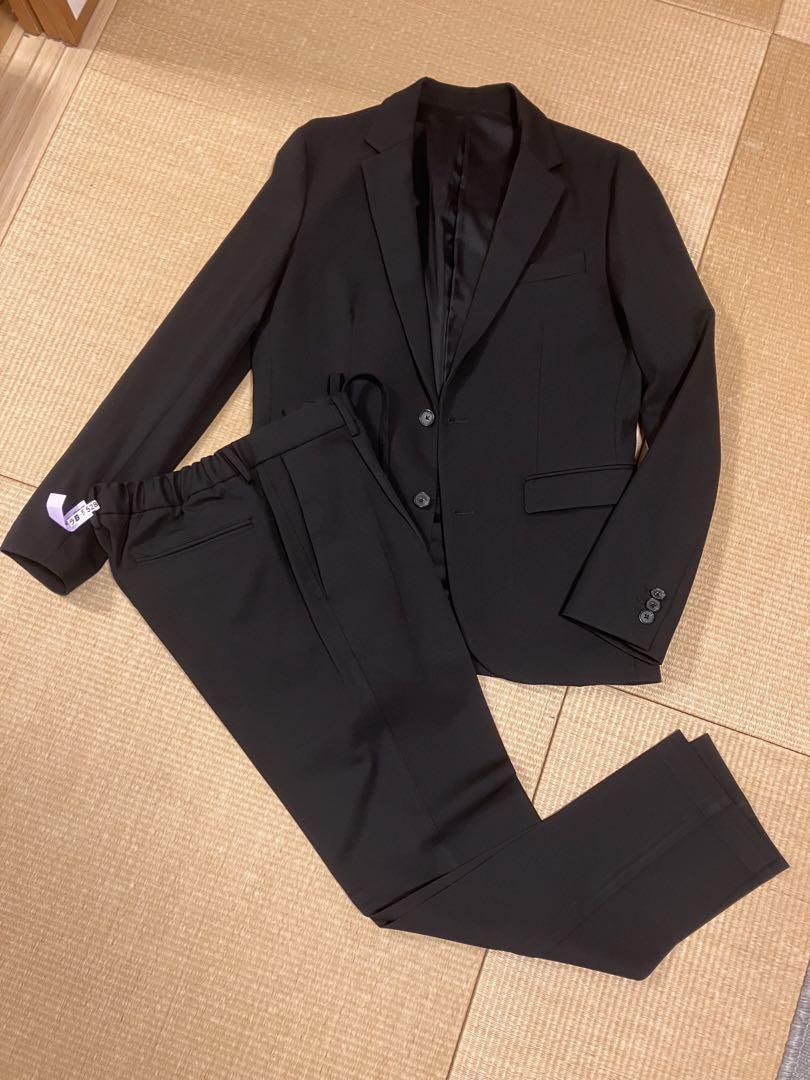 Nano Universe Black Suit Set-up