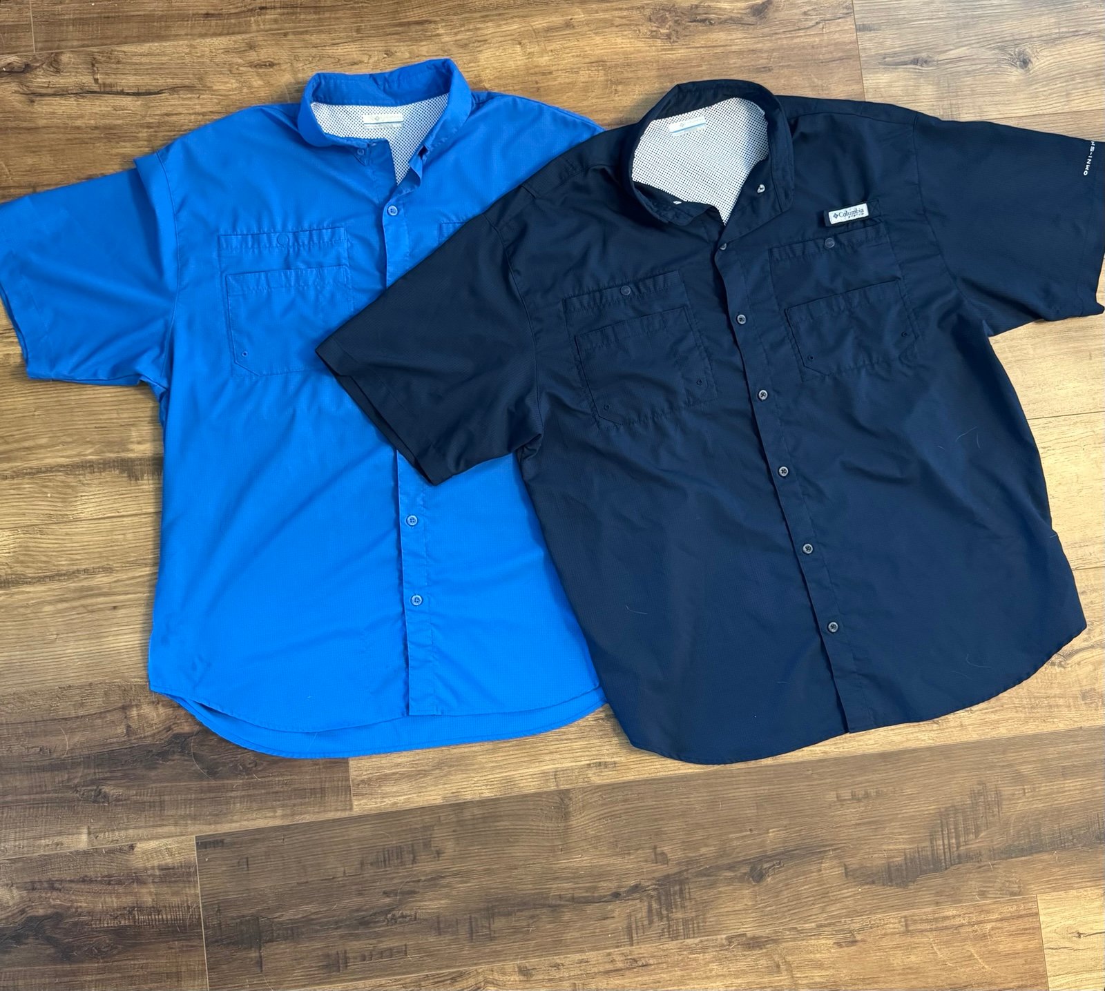 Two Columbia PFG Vented Fishing Shirts