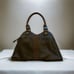Women's Pebbled Leather Handbag Sophia Visconti Tote Thin Bag EUC