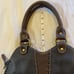 Women's Pebbled Leather Handbag Sophia Visconti Tote Thin Bag EUC