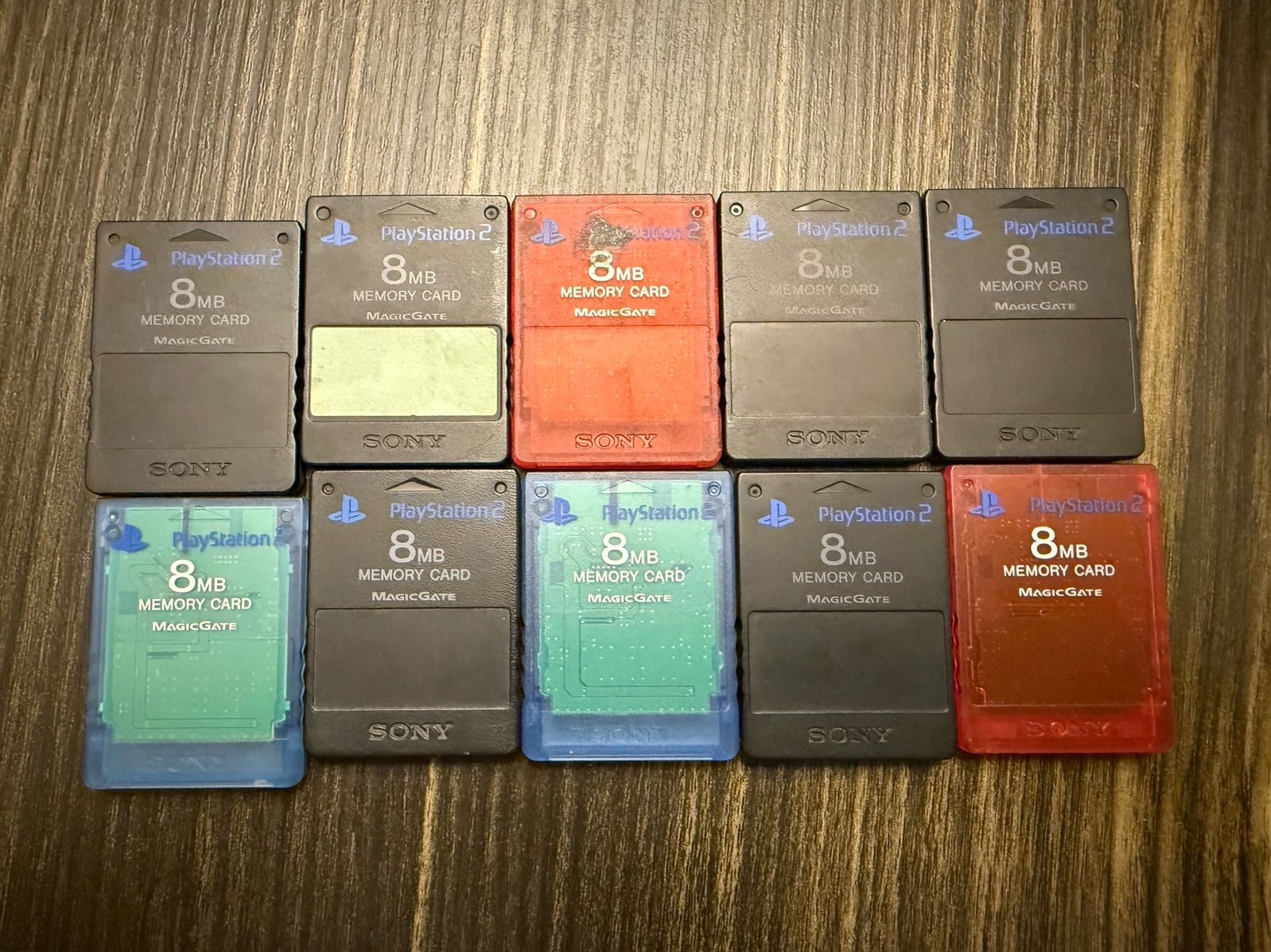 10 ps2 oem memory cards