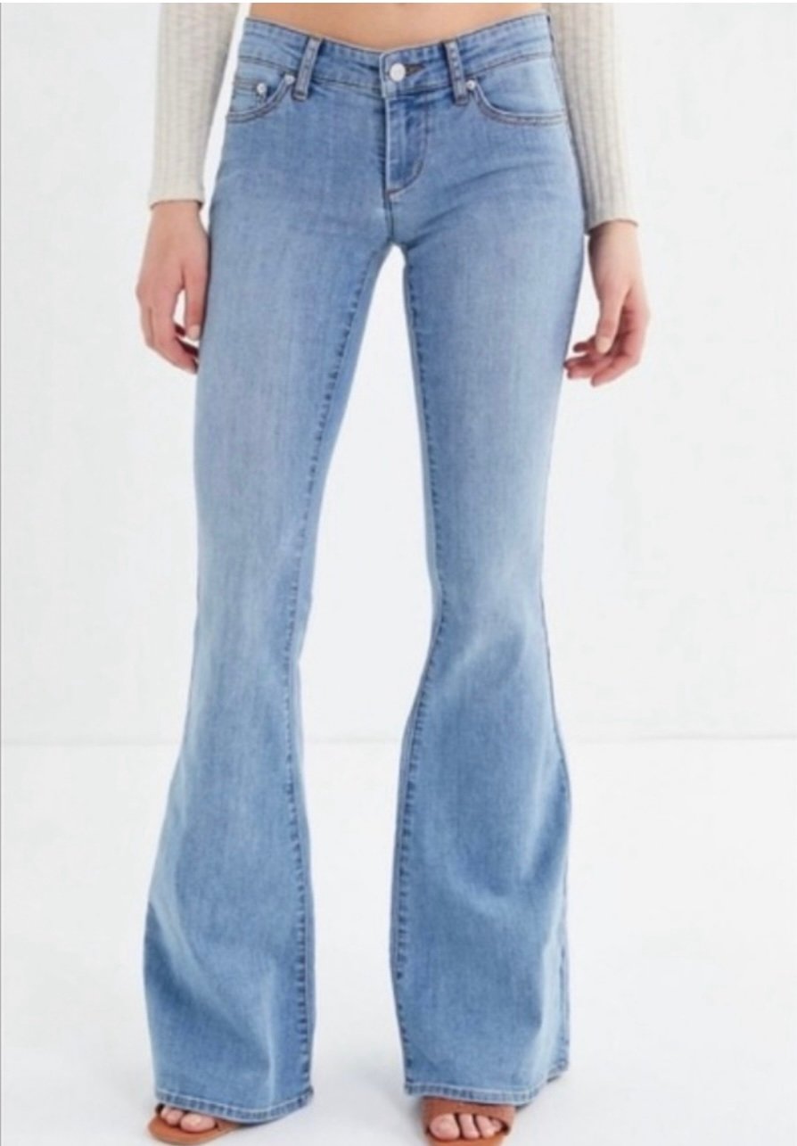 BDG flared low rise jeans
