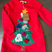 NWT Mini Boden Appliqué Dog Christmas Tree Sweatshirt Dress 2/3