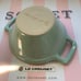 Le Creuset Peppermint Cassoulet Snack Serving Bowl w/ Handles Rare Authentic