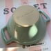 Le Creuset Peppermint Cassoulet Snack Serving Bowl w/ Handles Rare Authentic