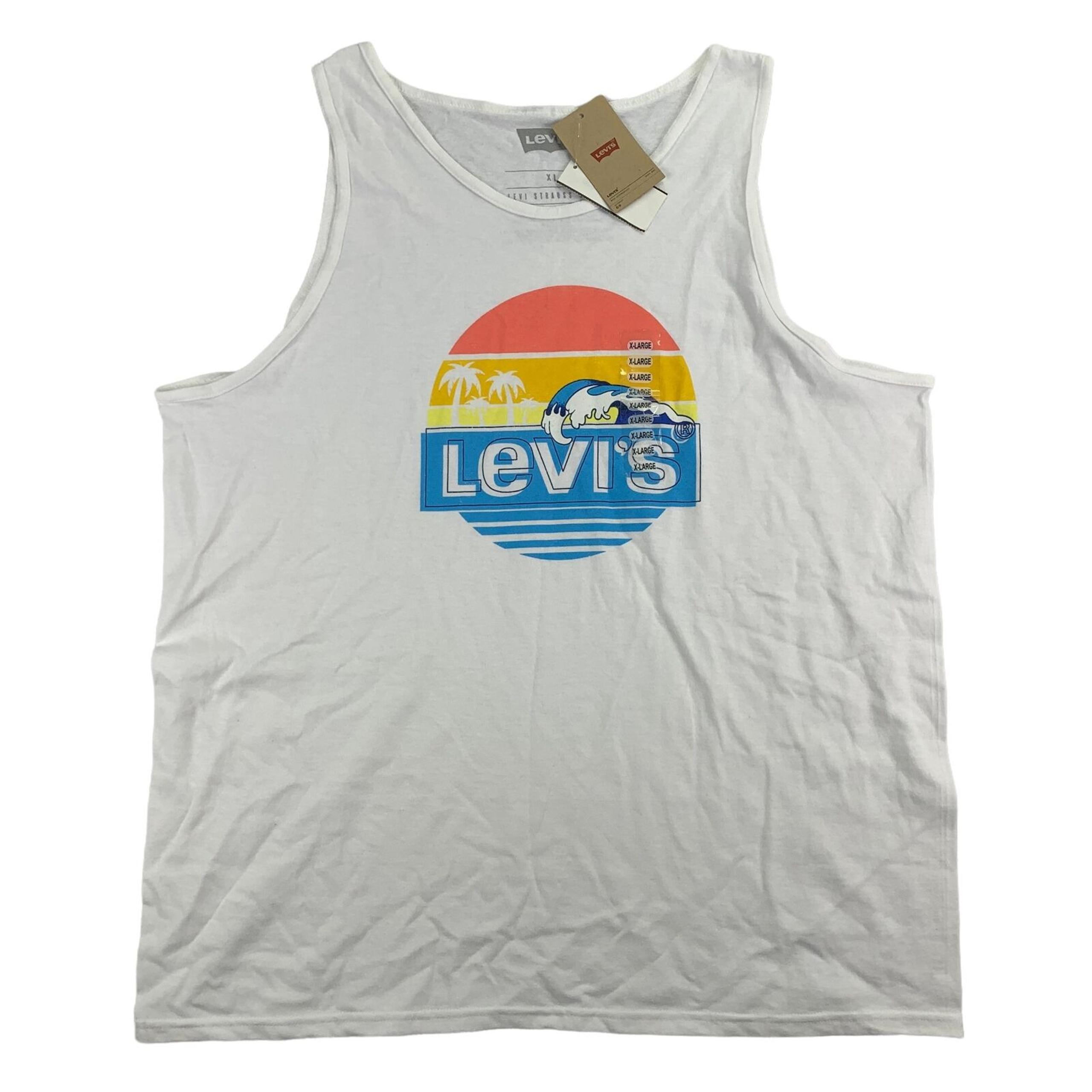 Levi's Mens Bocay Ocean Slim Fit Tank Top T-Shirt White XL