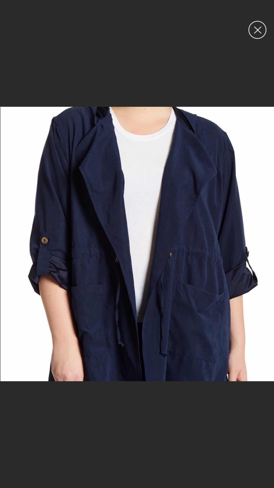 Navy blue utility jacket