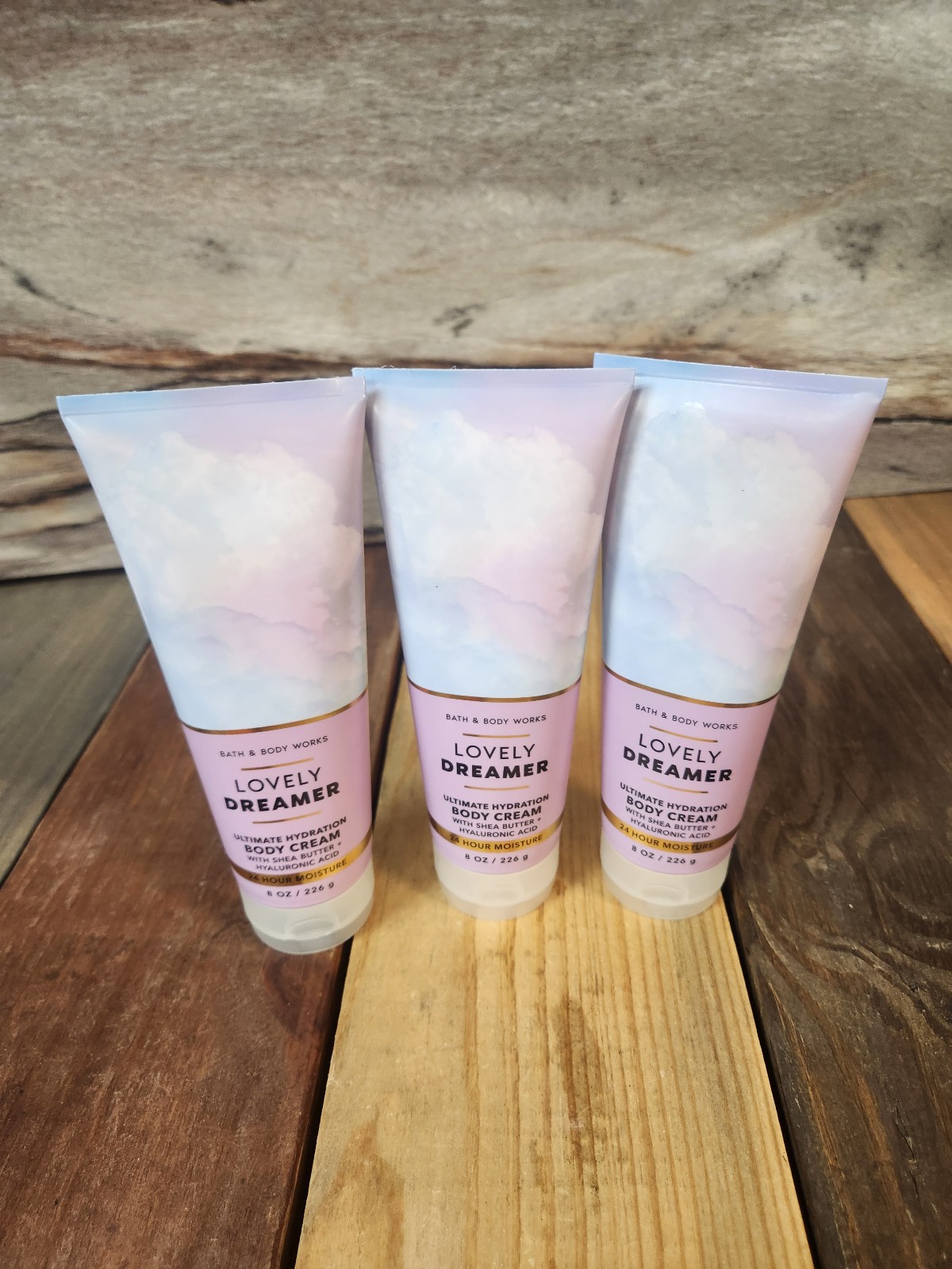 3PK Bath & Body Works Lovely Dreamer Body Cream 8oz