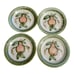 John Taylor Louisville Pottery 4 Pear Watercolor Ceramic Small Plates Set Of 4