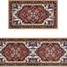 Red Kitchen Rugs Sets of 2 Boho Kitchen Rug Mat Washable Non-Slip Kitchen Rugs