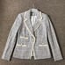 Veronica Beard Aba 3 Pockets Tweed Blazer Jacket 0
