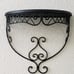 Vtg. Half Moon Wall Shelf