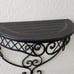 Vtg. Half Moon Wall Shelf