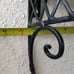 Vtg. Half Moon Wall Shelf