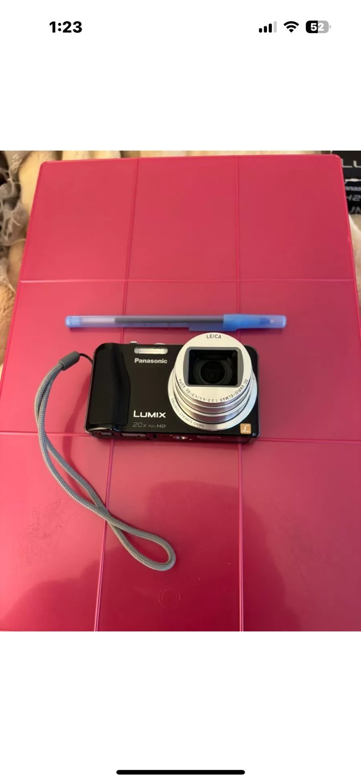 Panasonic LUMIX DMC-ZS19-14.1 MP-Digital Camera-SD Card-Charger & Case-Excellent