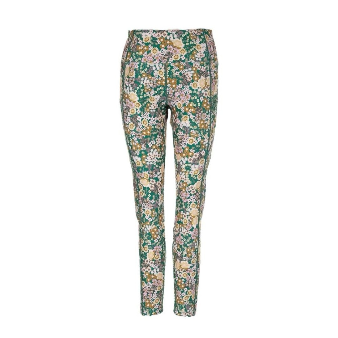 Kachel Anthropologie Leggings Size M NWT Turquoise Floral Print Activewear Boho
