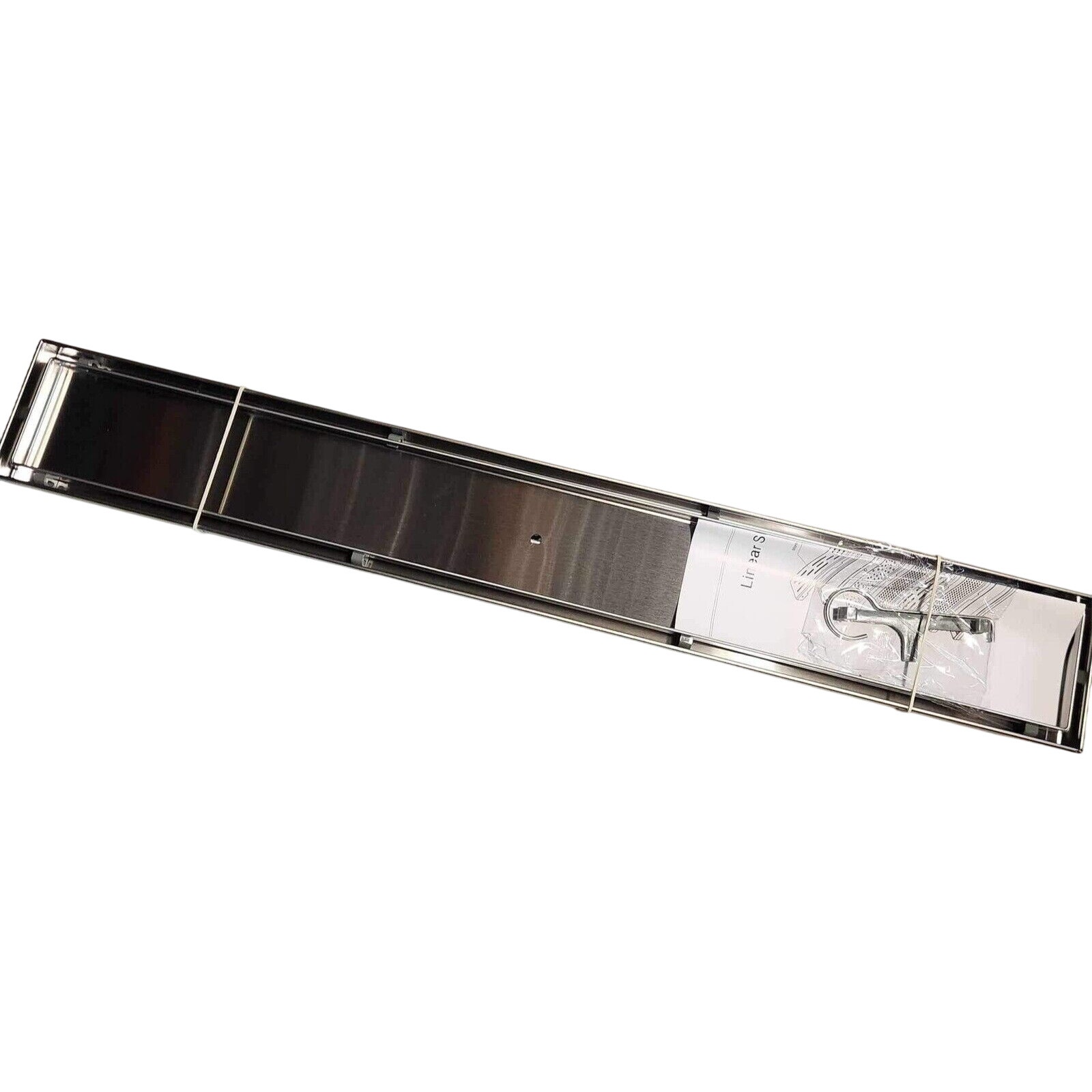 Signature Hardware 404973 Cohen 24 Linear Tile-In Shower Drain - Brush Stnlss