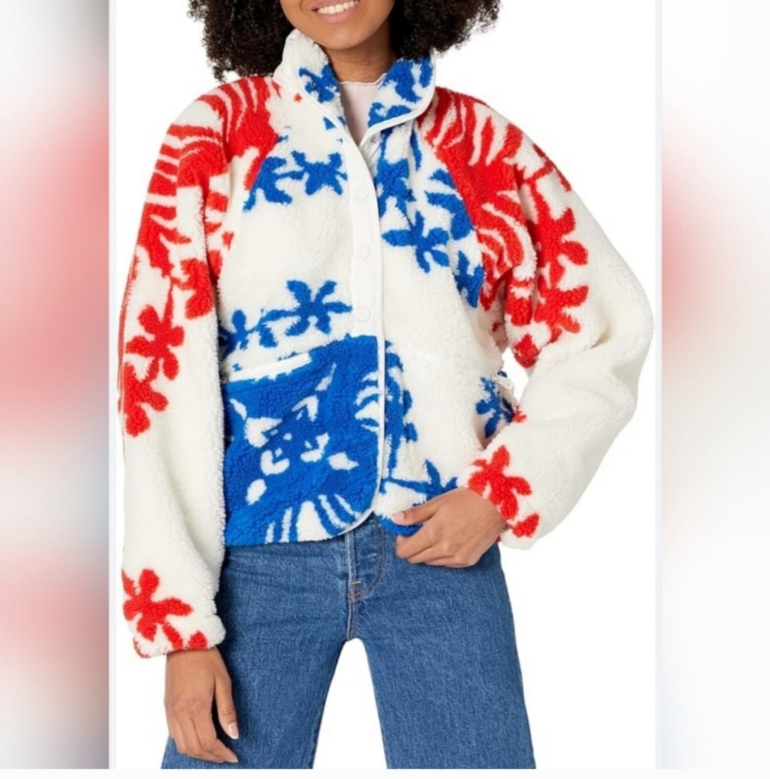 Free People Fleece Jacket, size XL, NWT