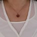 Pendant Only 14k Yellow Gold Natural Red Jade Blessed Chinese Character Pendant