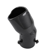 New Carbon Heart Shaped Stainless Steel Car Exhaust Pipe Muffler Tip Curved