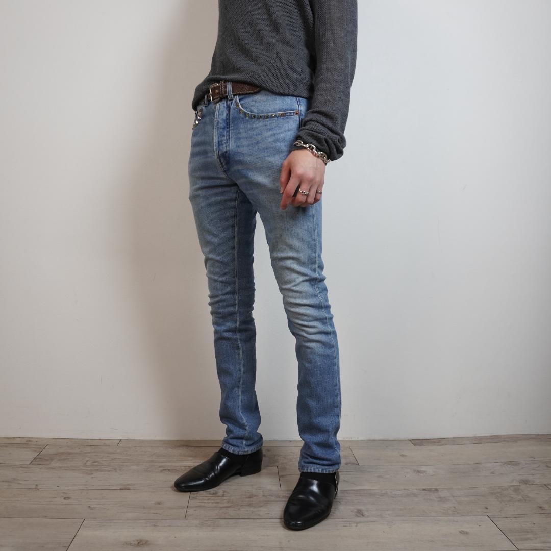 VALENTINO Studded Denim Jeans Skinny/RW104