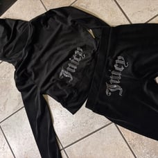 Black Juicy Couture velour tracksuit