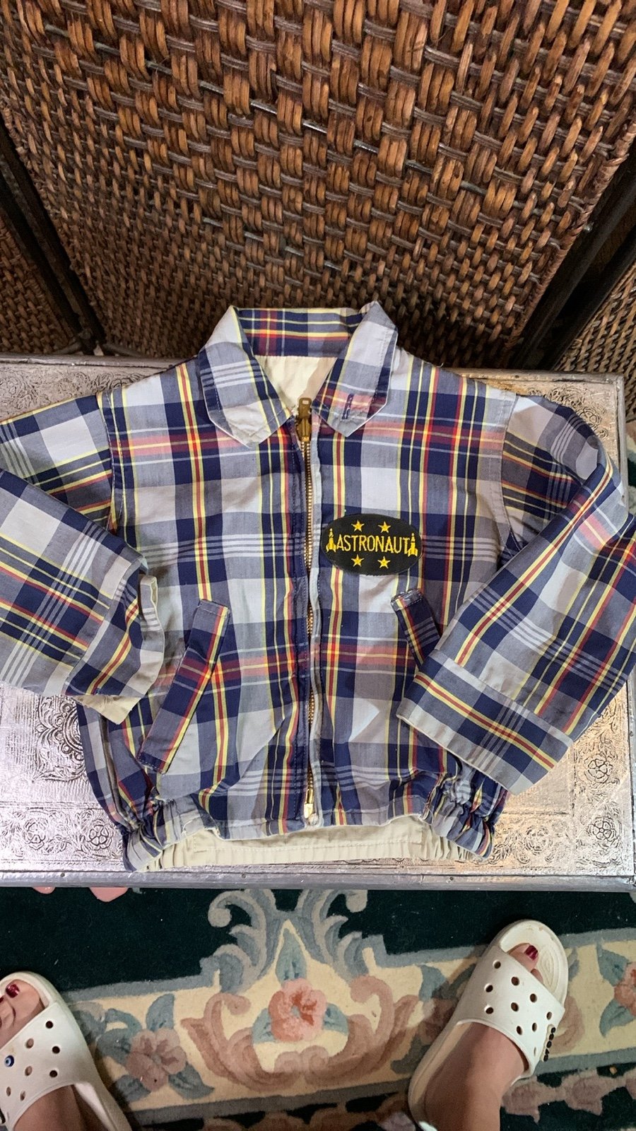 Vintage Plaid Kid’s Astronaut Bomber Jacket. In great condition.