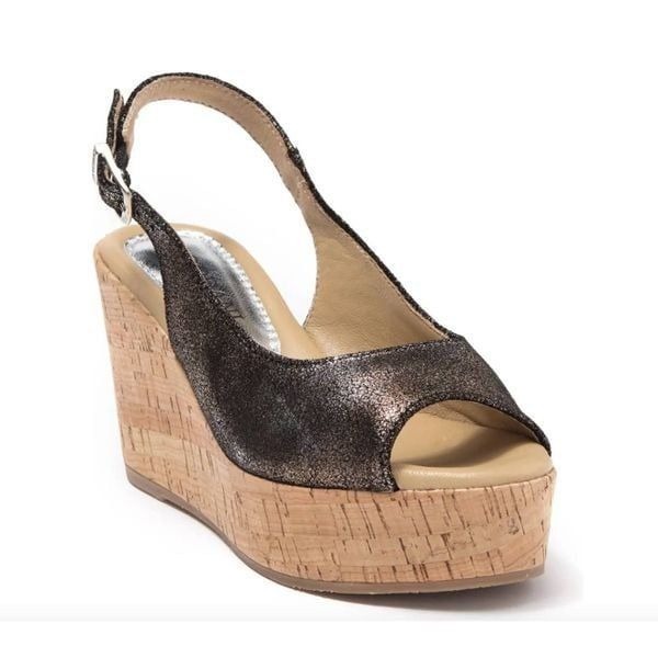Cordani Janey Cork Wedge Platform Sandal