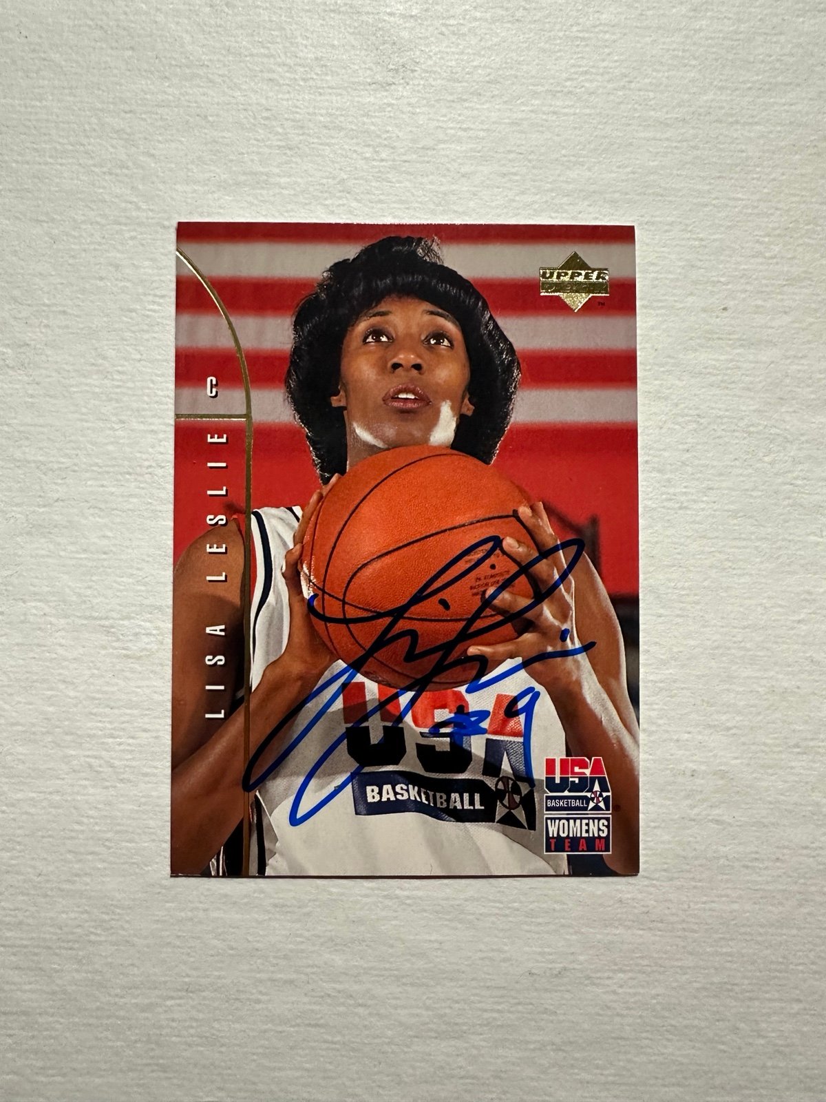 1994 Upper Deck USA Lisa Leslie RC Auto Sparks Signed