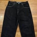 Vintage 90s Anchor Blue Black Baggy Denim Jeans Size 38x32 Men Skater