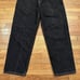 Vintage 90s Anchor Blue Black Baggy Denim Jeans Size 38x32 Men Skater