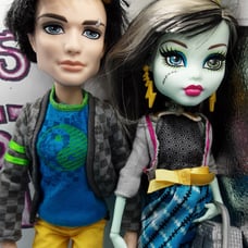 Monster High Frankie and Jackson picnic casket