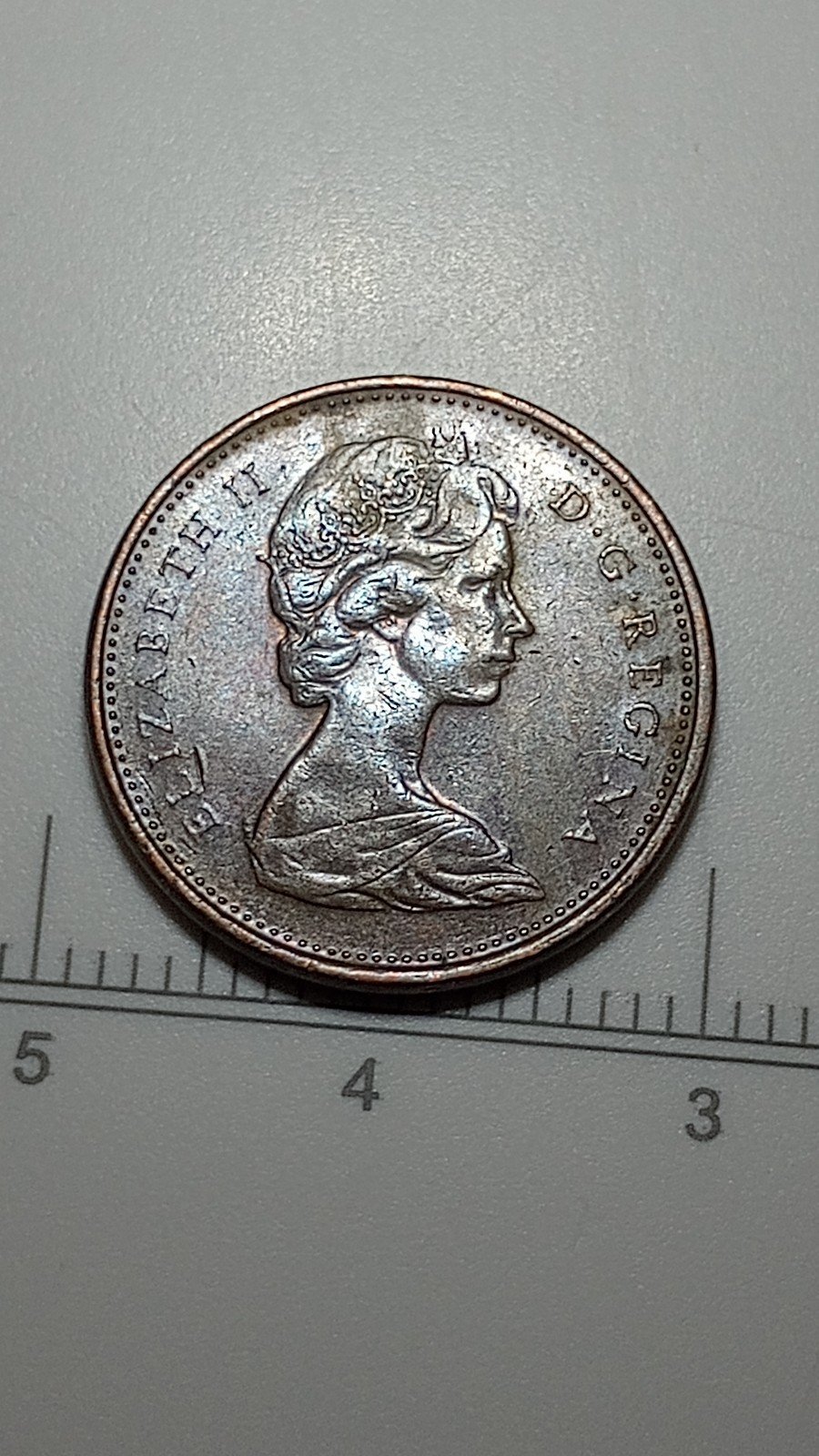 1976 Canada one cent KG Elizabeth II