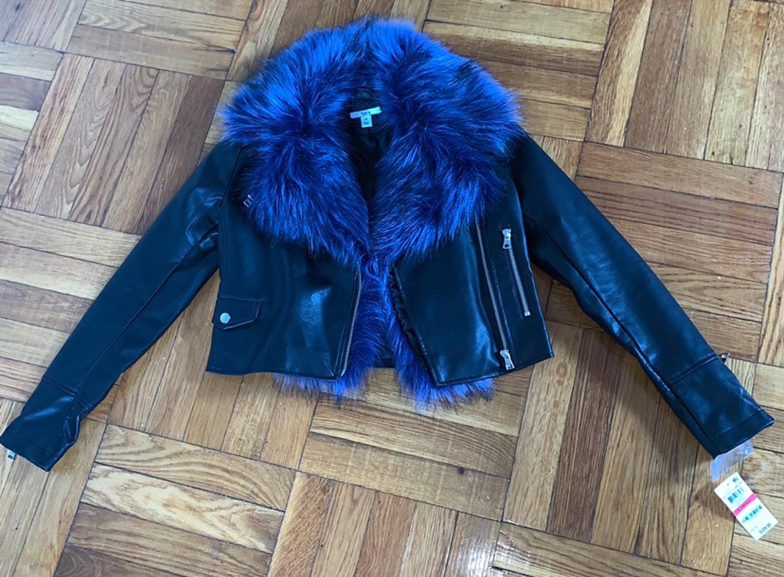 Womens Bar III Faux Leather Jacket