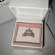 Pandora Rapunzel Ring Set in Rose Gold S50