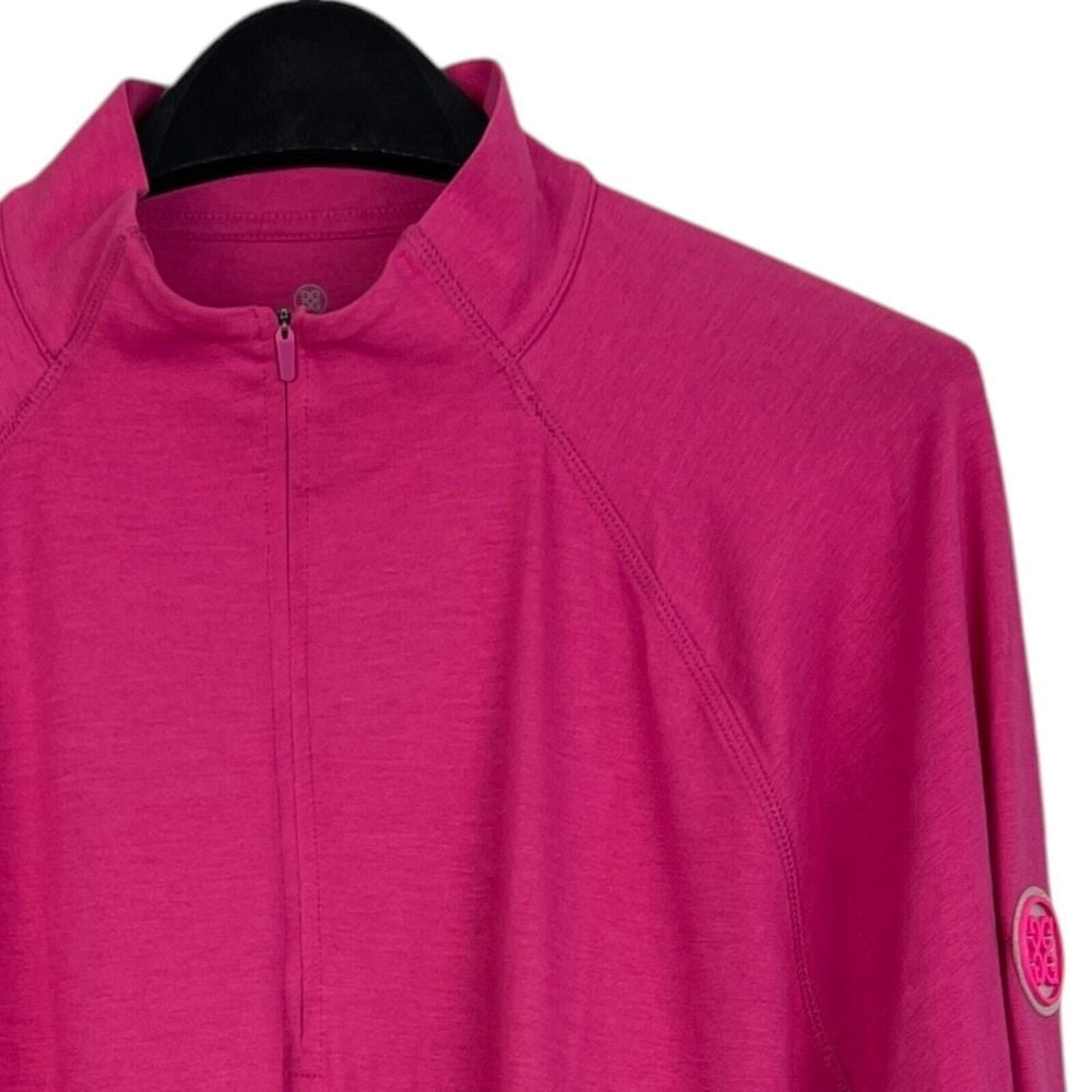 NEW G/FORE Mens XL Luxe Quarter 1/4 Zip Mid Layer Performance Golf Pink 155