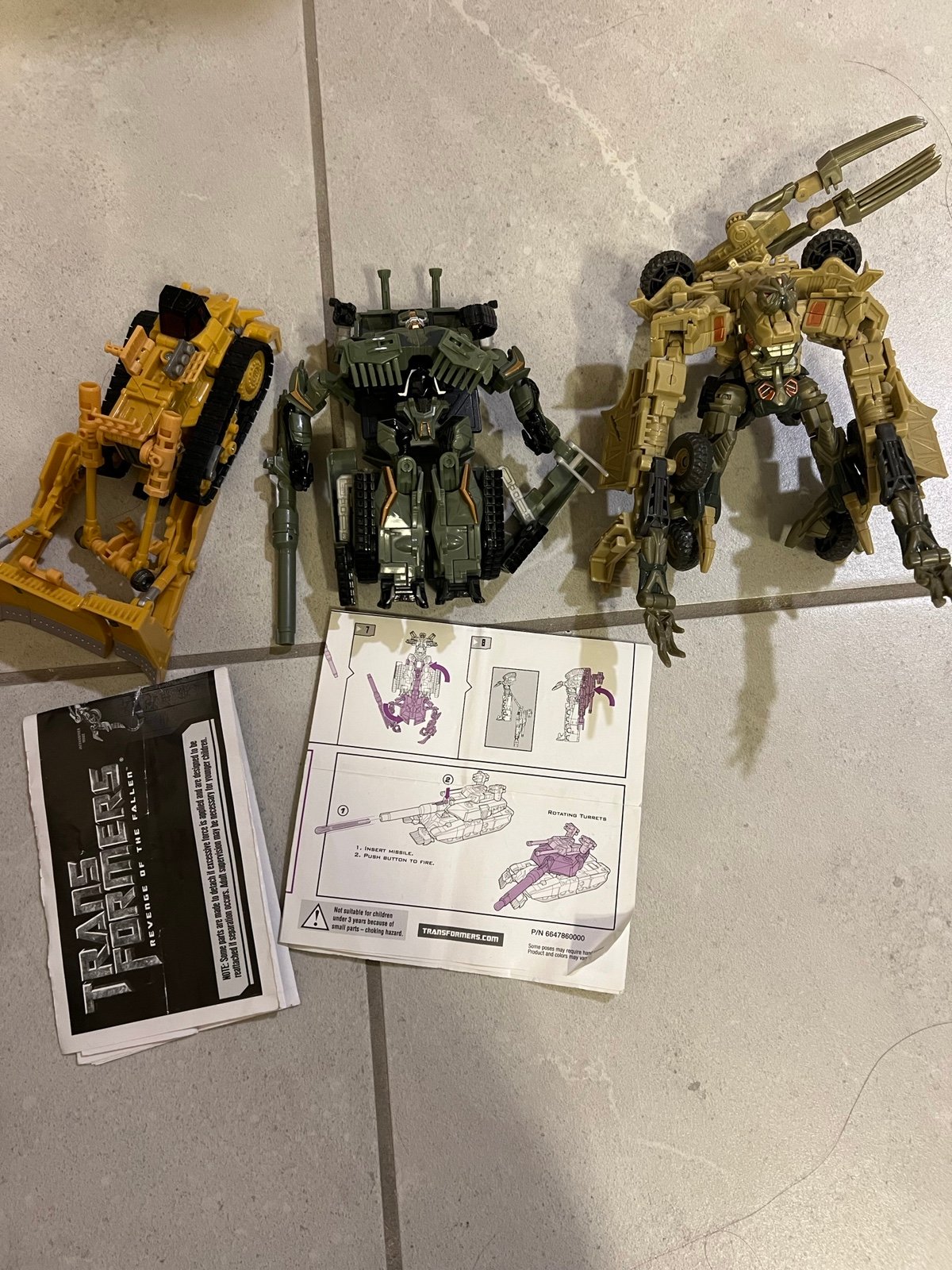 Transformers lot of 3 brawl