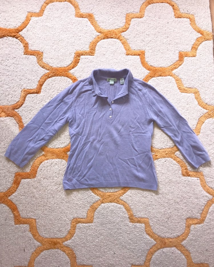Collared Petite Cashmere Sweater