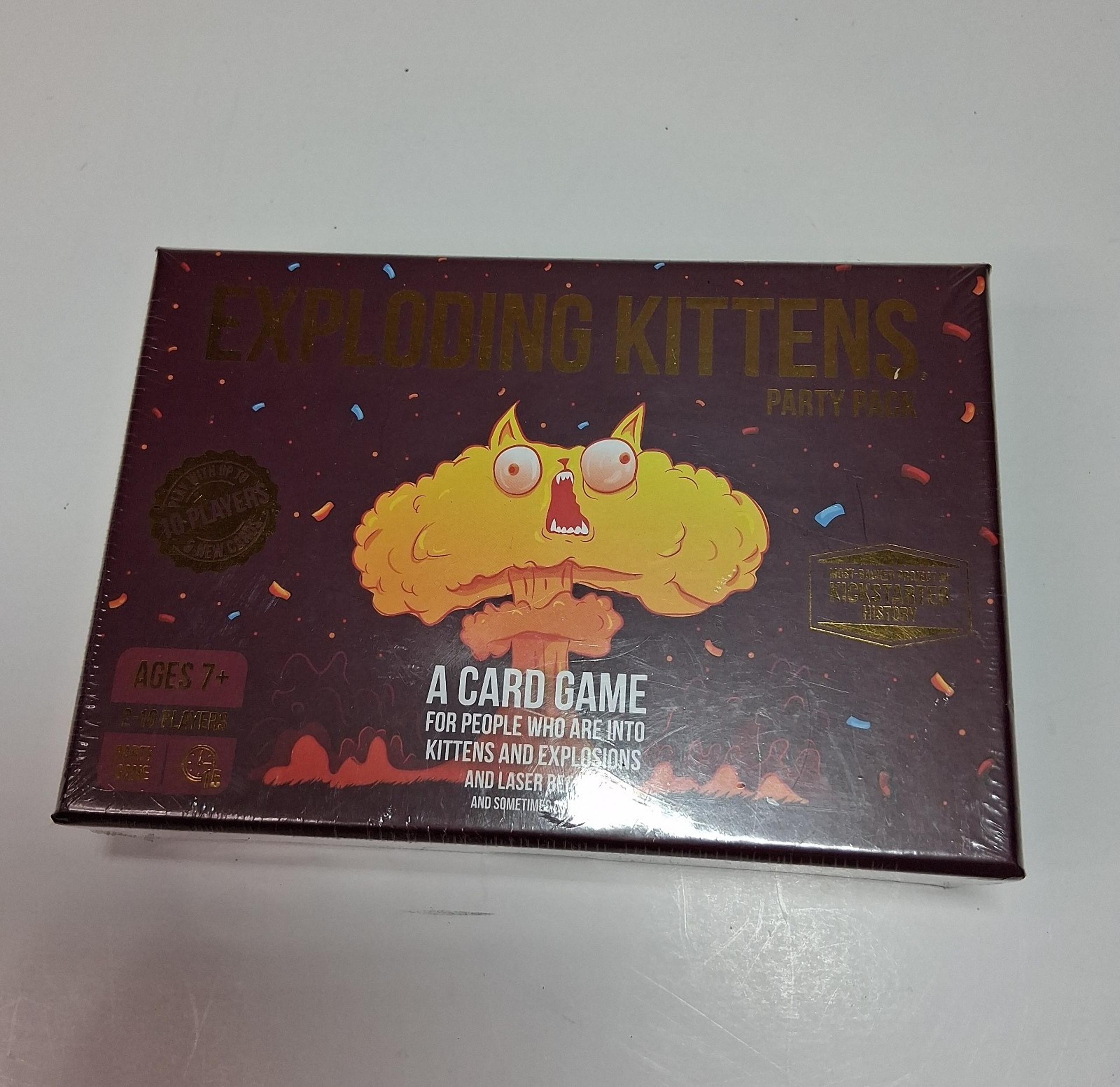 Exploding Kittens Party Pack, Up To 10 Players, Multiplayer Card Game
