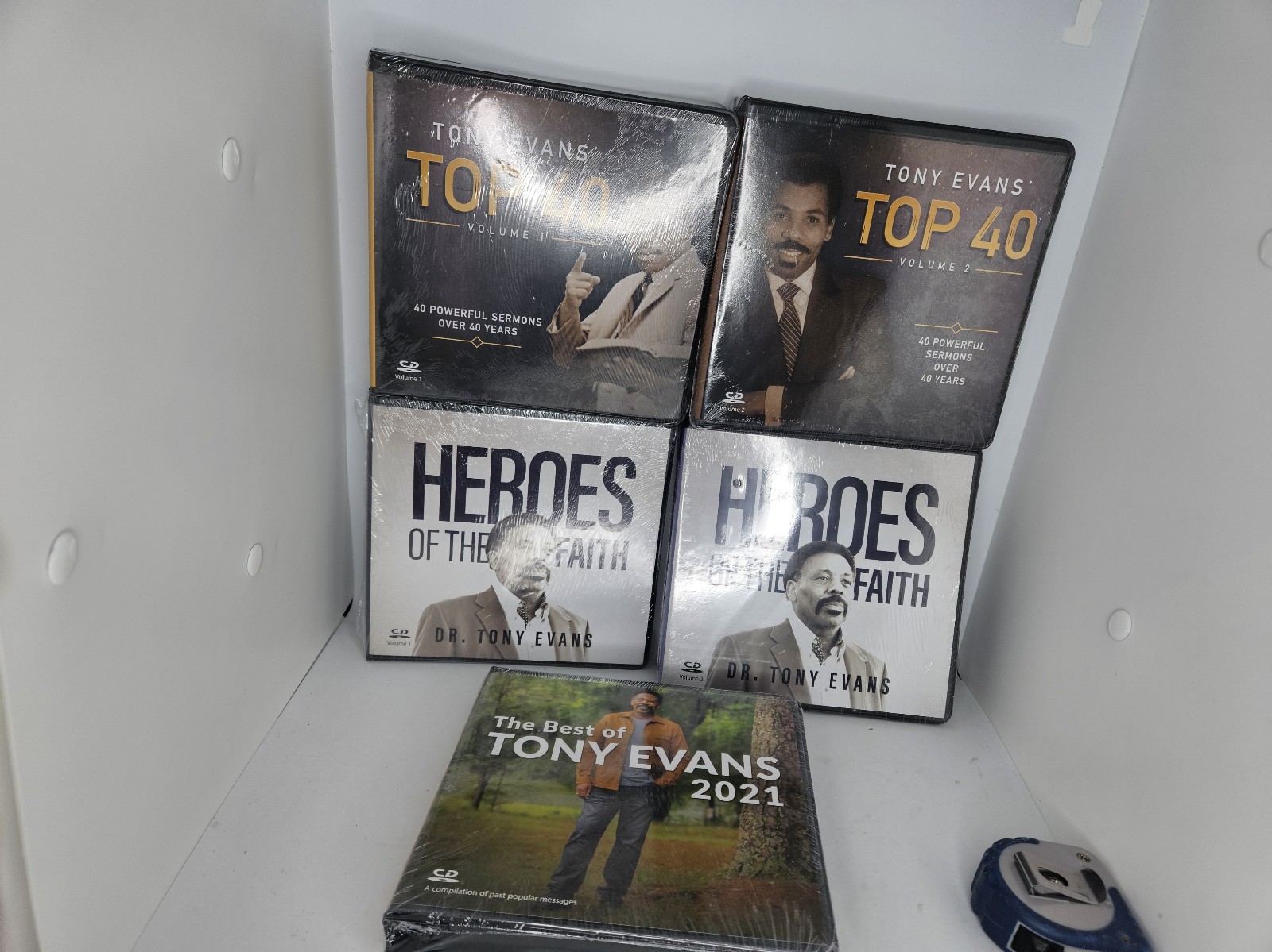 Tony Evans Lot Of 5 CD Sermons Top 40 Sermons Heroes Of The Faith Best Of 2021.