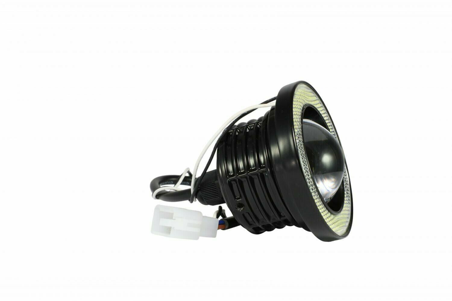 White LED w/ Blue Angel Eye Halo Fog Lights Lamps for 2016 2017 2018 Acura ILX