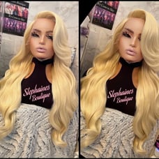Human Hair Blended lace front wig