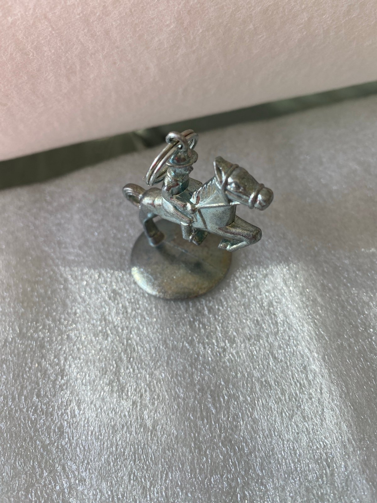 Charm Vintage Monopoly Attachable Horse Piece Key Chain 1935 rare vintage