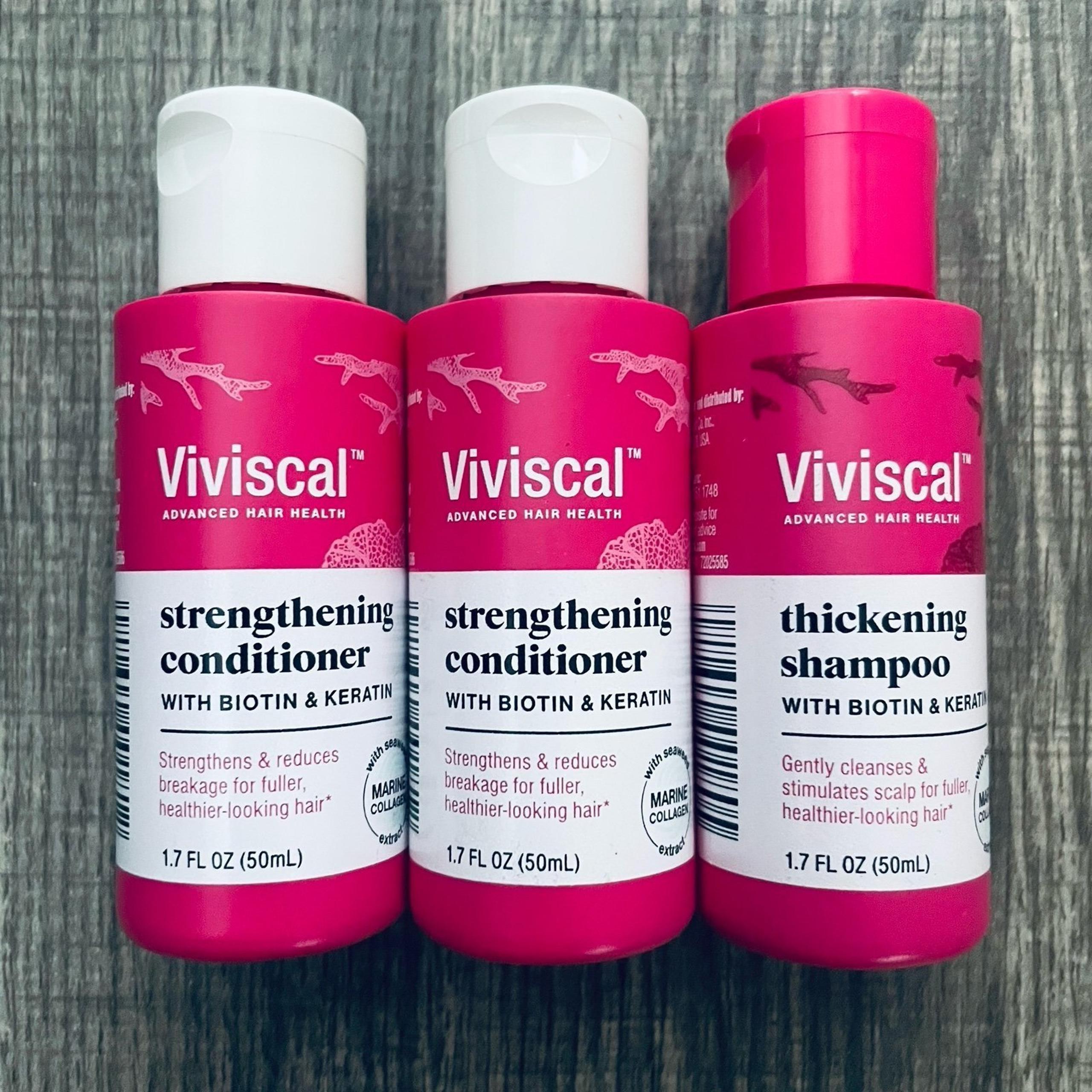 Viviscal STRENGTHENING SHAMPOO + CONDITIONER for breakage + healthy full hair