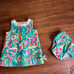 Lilly Pulitzer Sand Paradise Infant Girls Shift Dress with Bloomers 12-18 MTHS