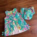 Lilly Pulitzer Sand Paradise Infant Girls Shift Dress with Bloomers 12-18 MTHS